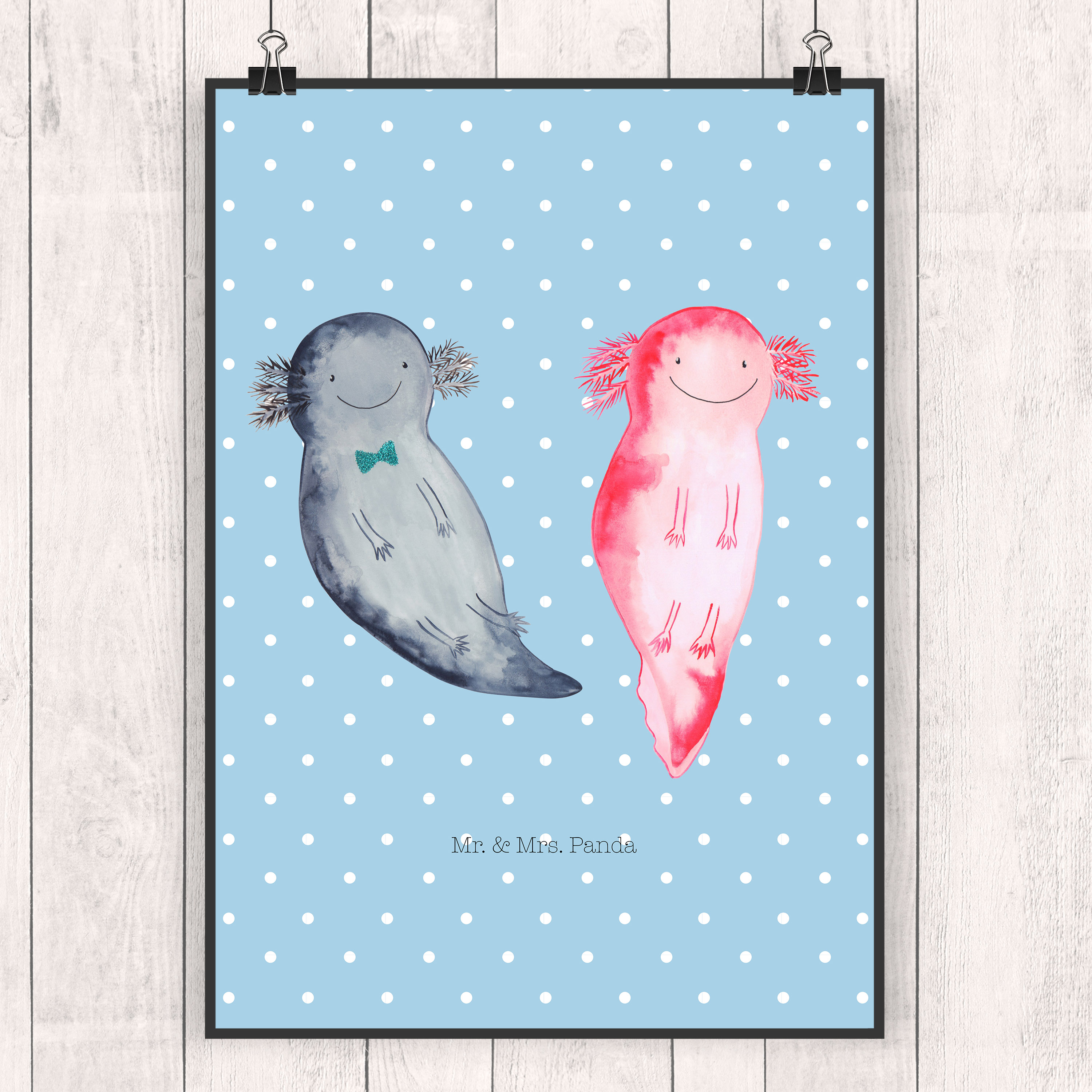 Poster Axolotl Freundin