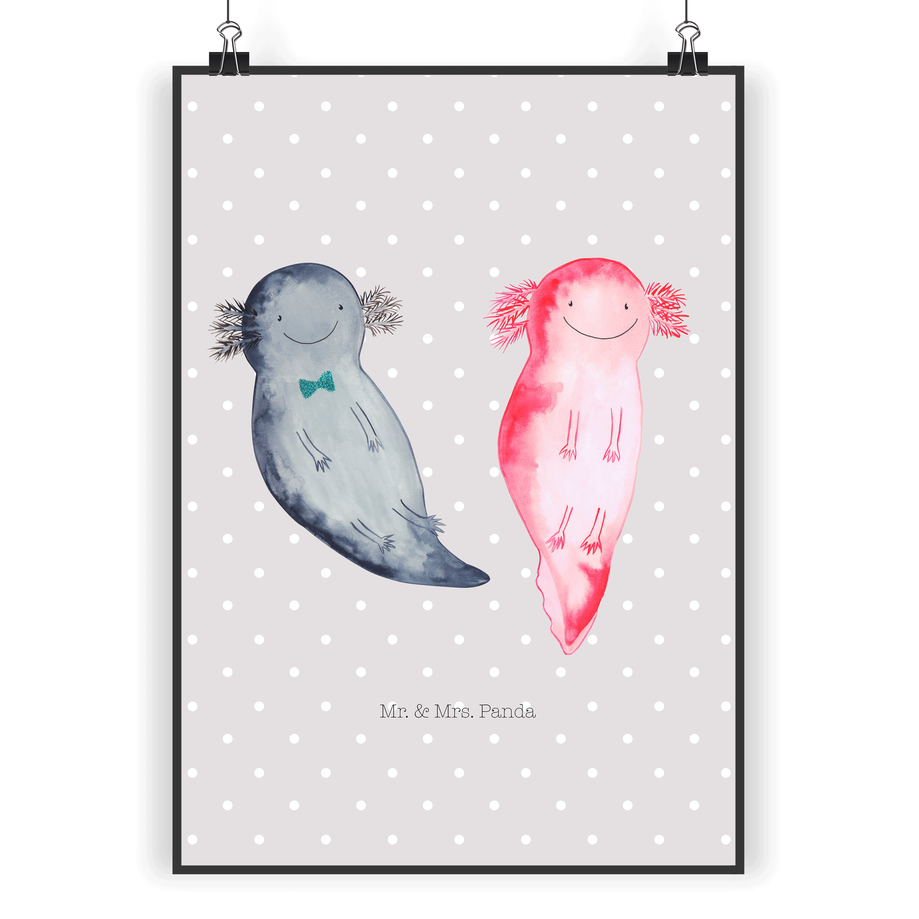 Poster Axolotl Freundin