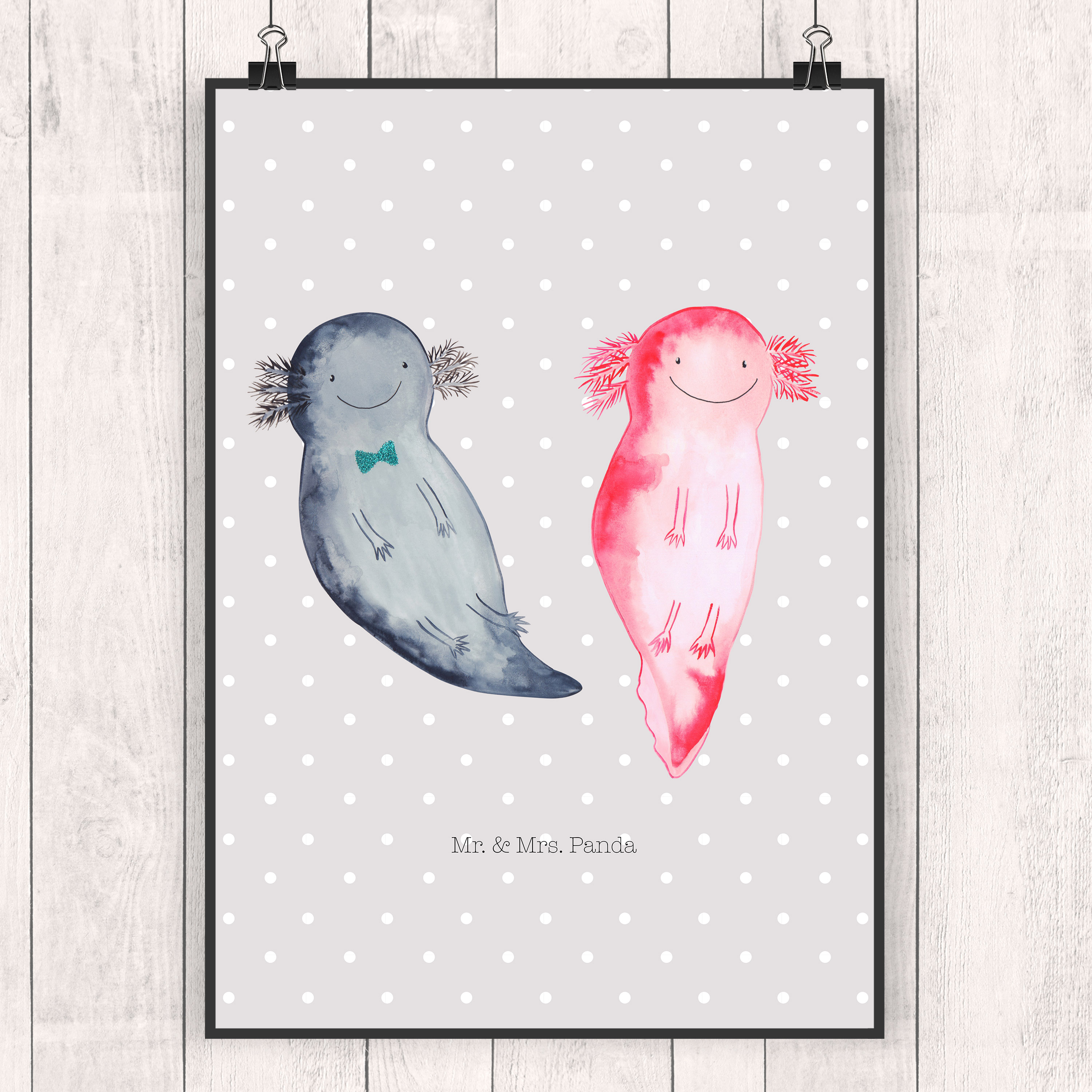 Poster Axolotl Freundin