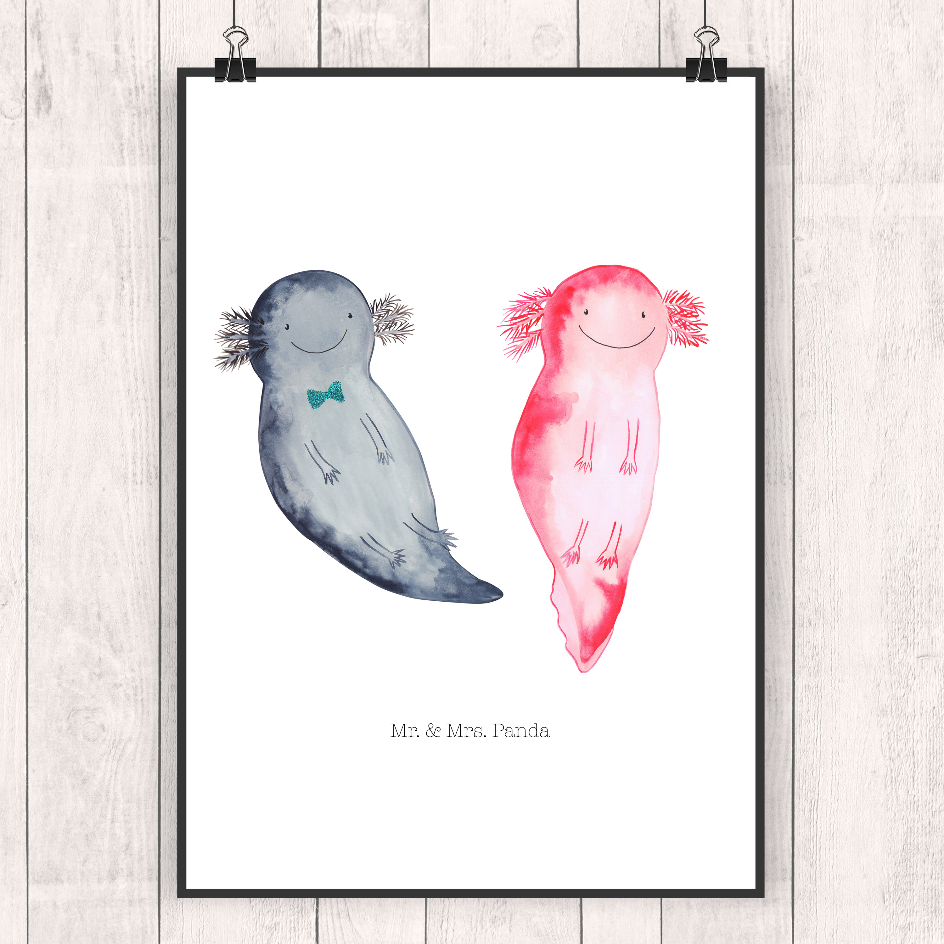 Poster Axolotl Freundin