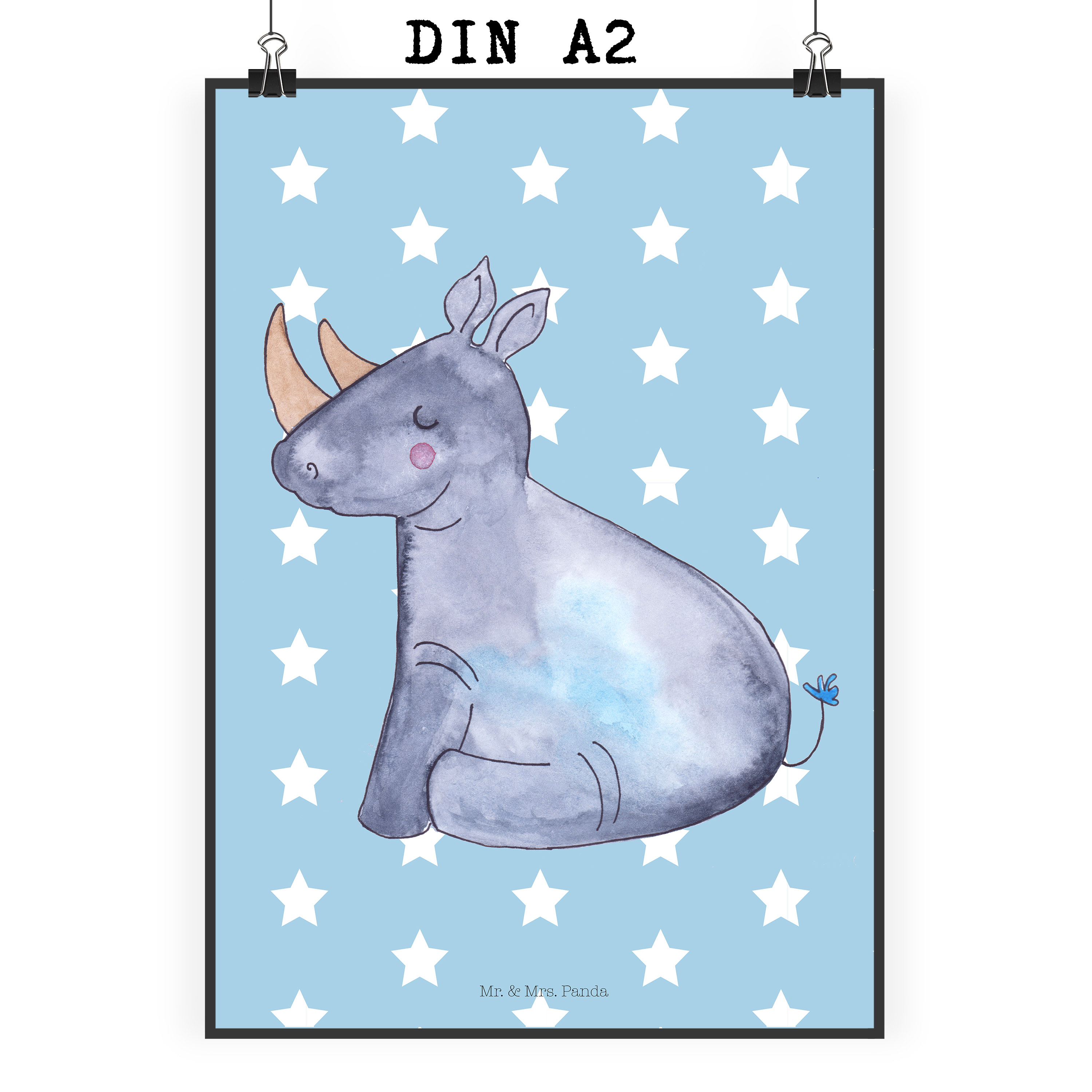 Poster Einhorn Nashorn