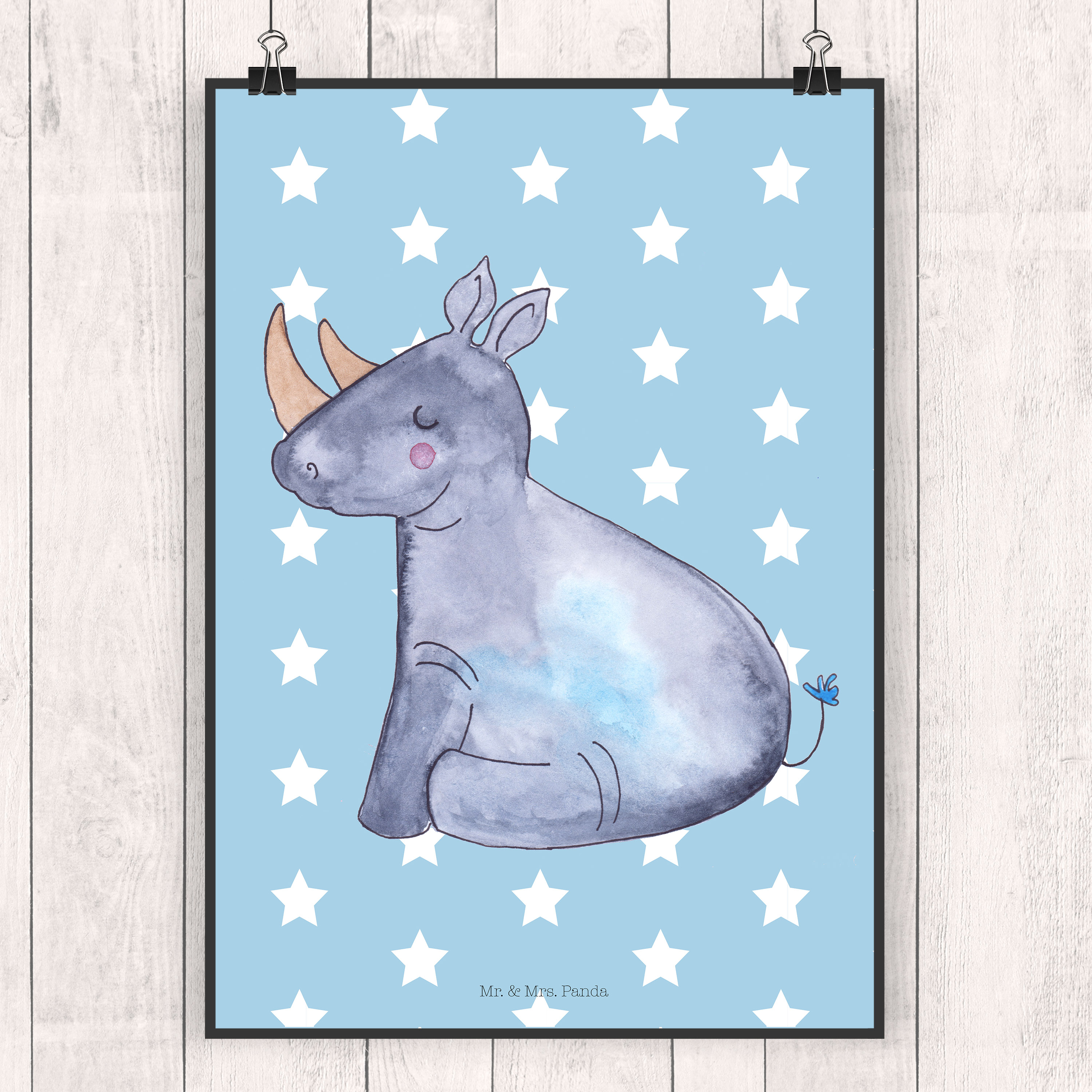 Poster Einhorn Nashorn