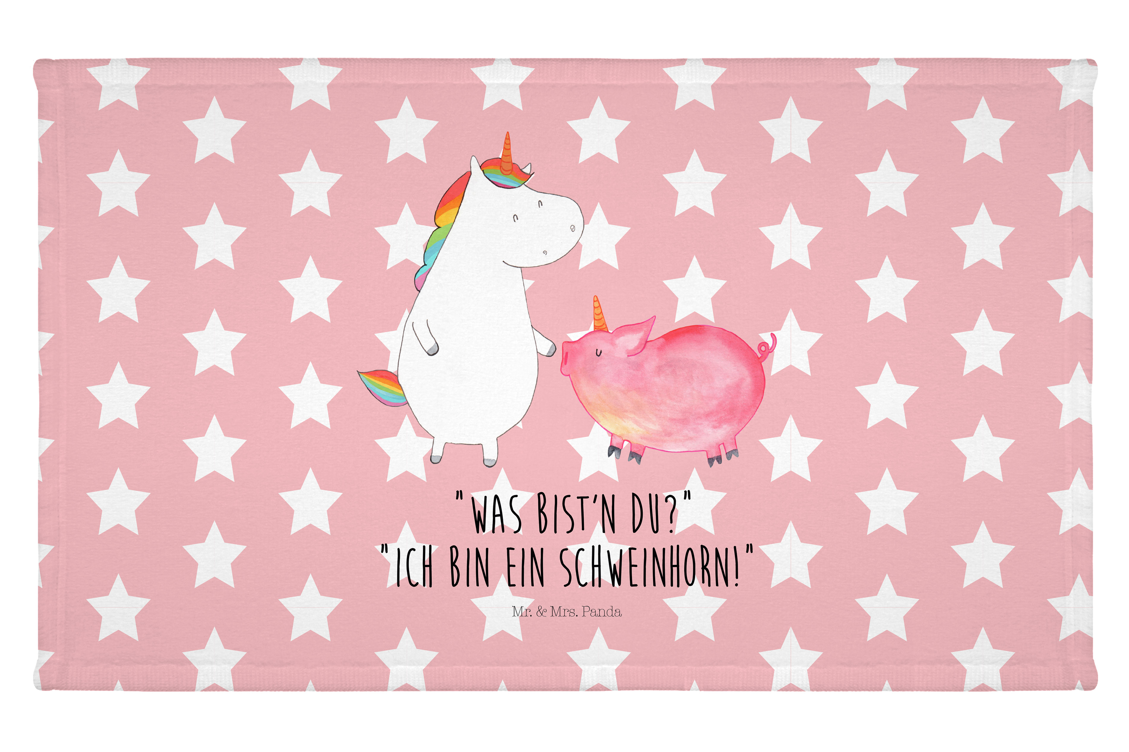 Handtuch Einhorn Schwein