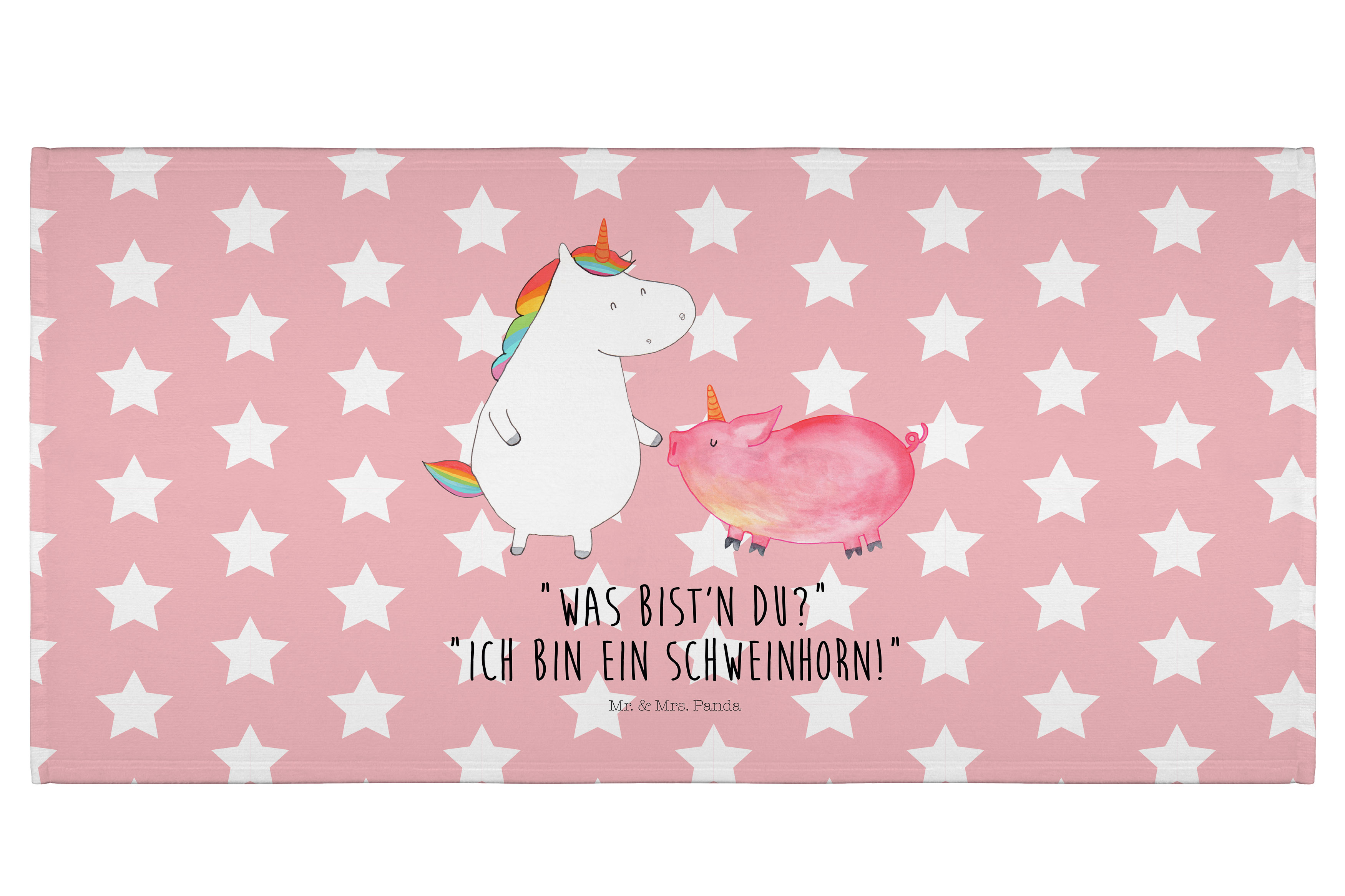 Handtuch Einhorn Schwein