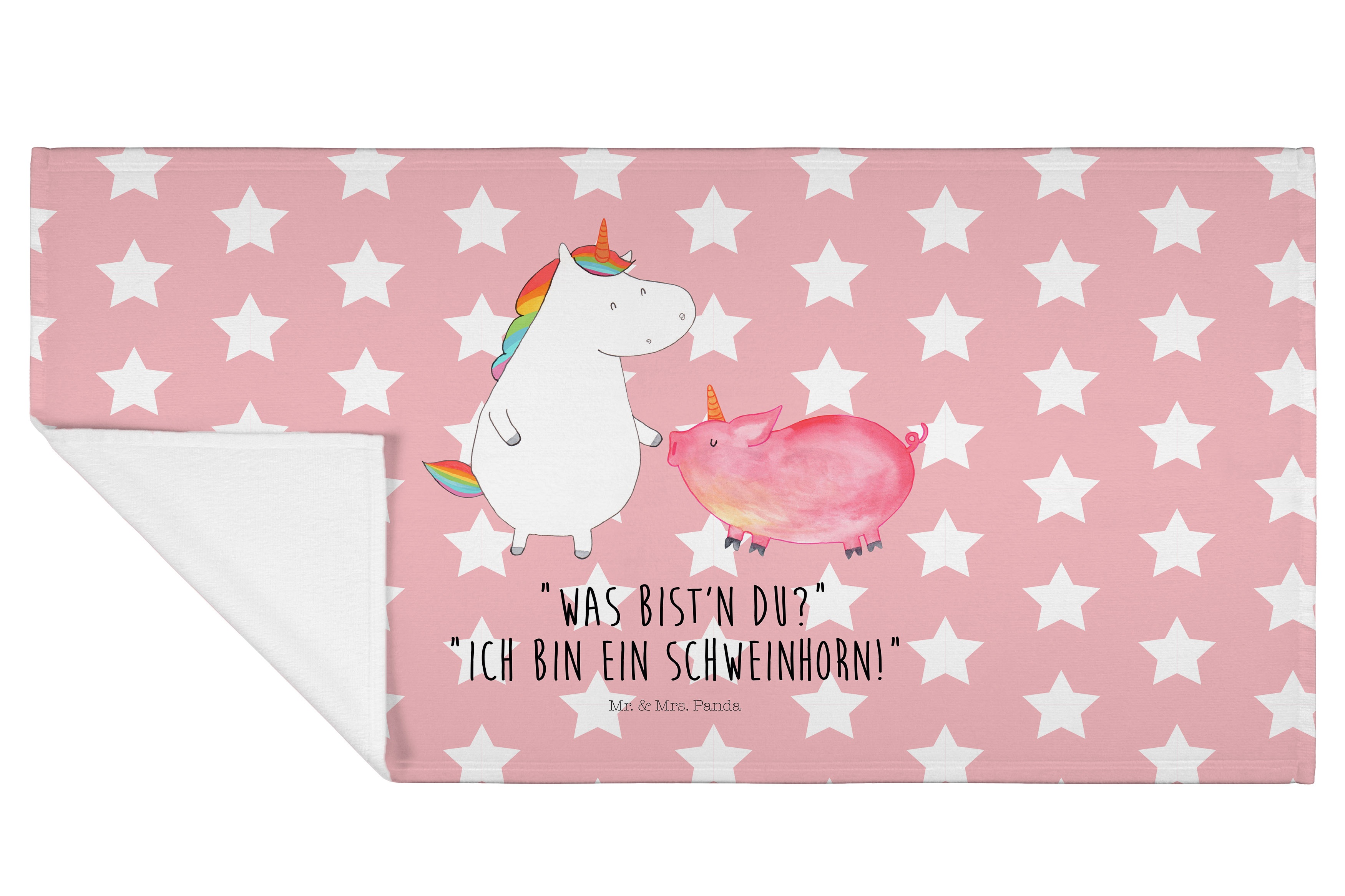 Handtuch Einhorn Schwein