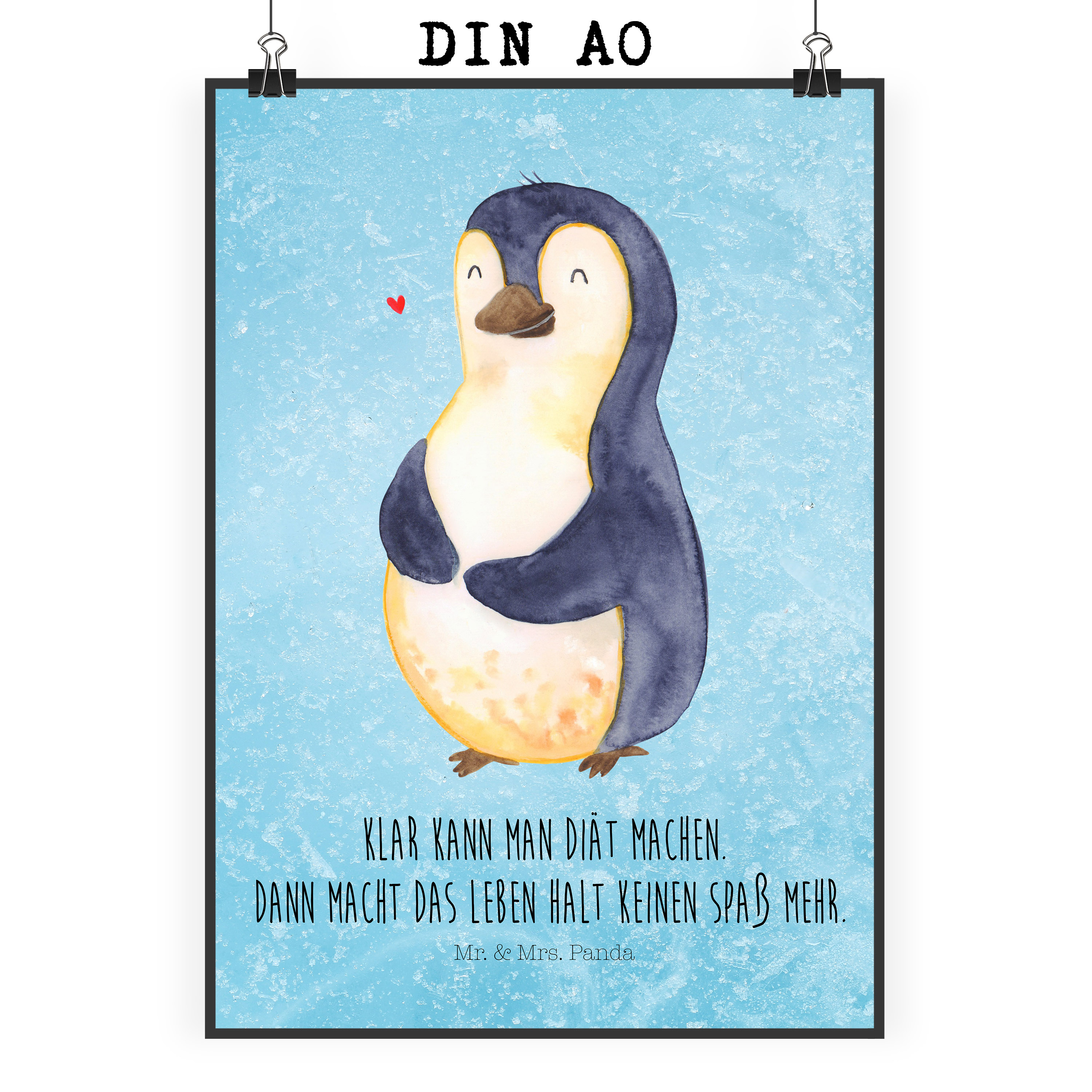 Poster Pinguin Diät