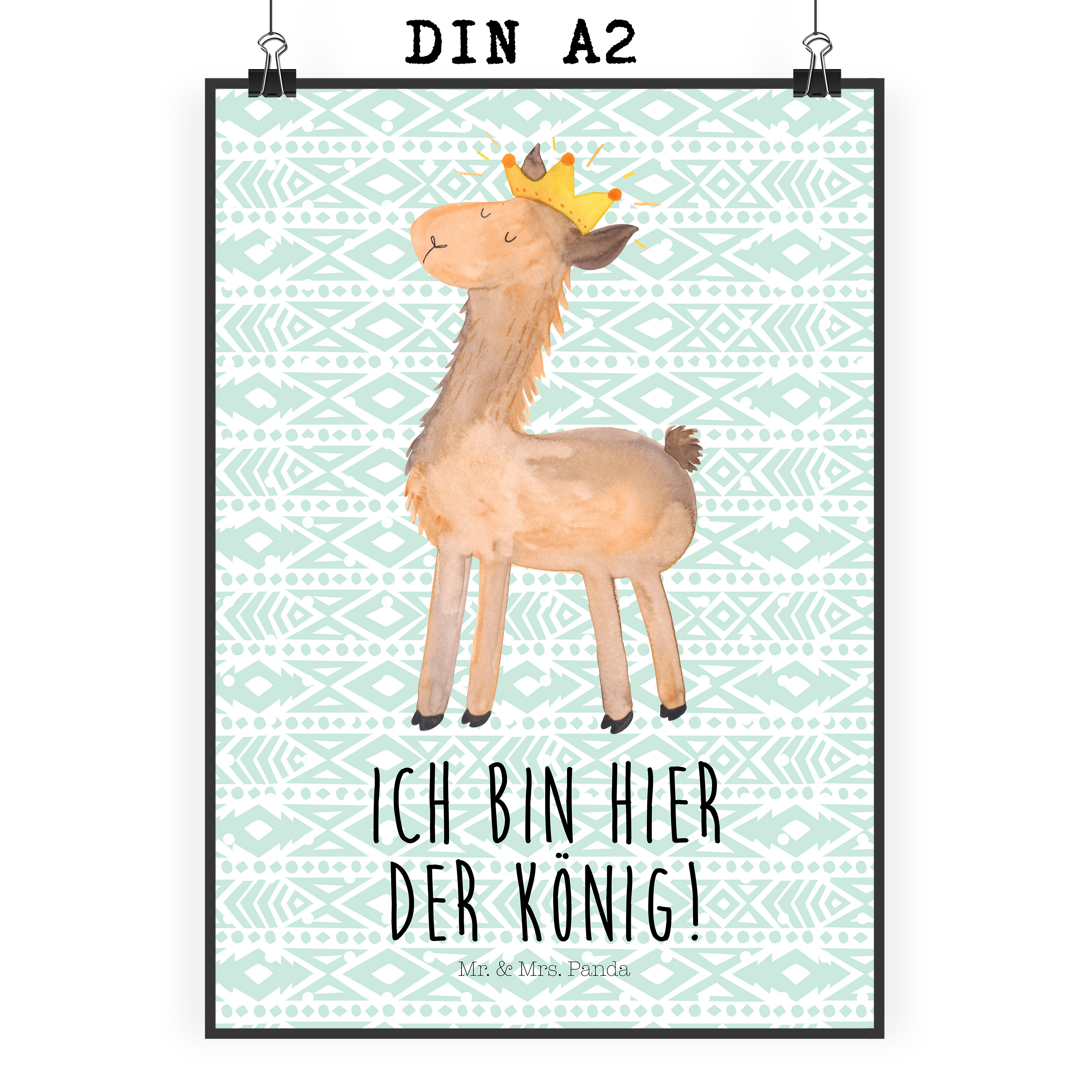 Poster Lama König