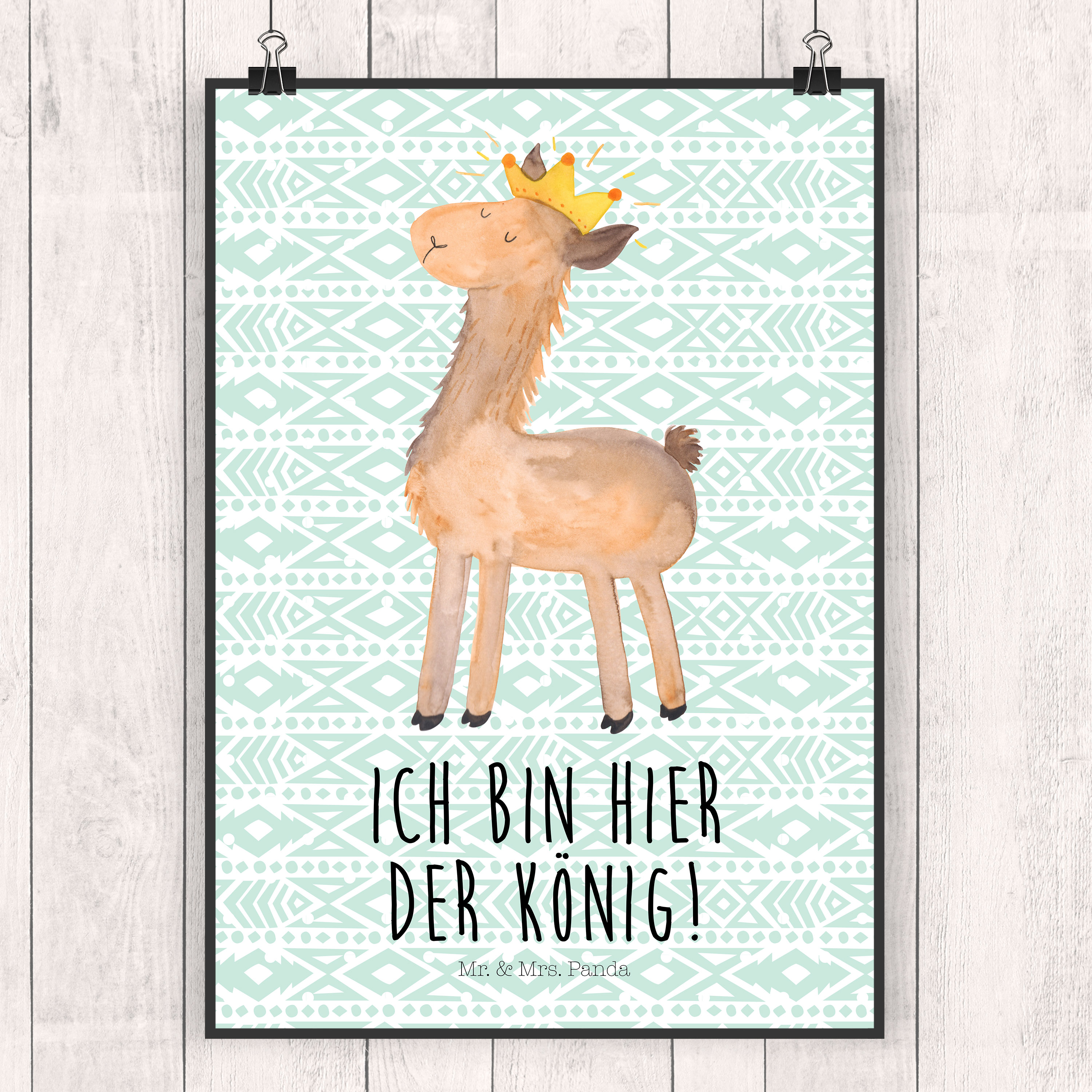 Poster Lama König