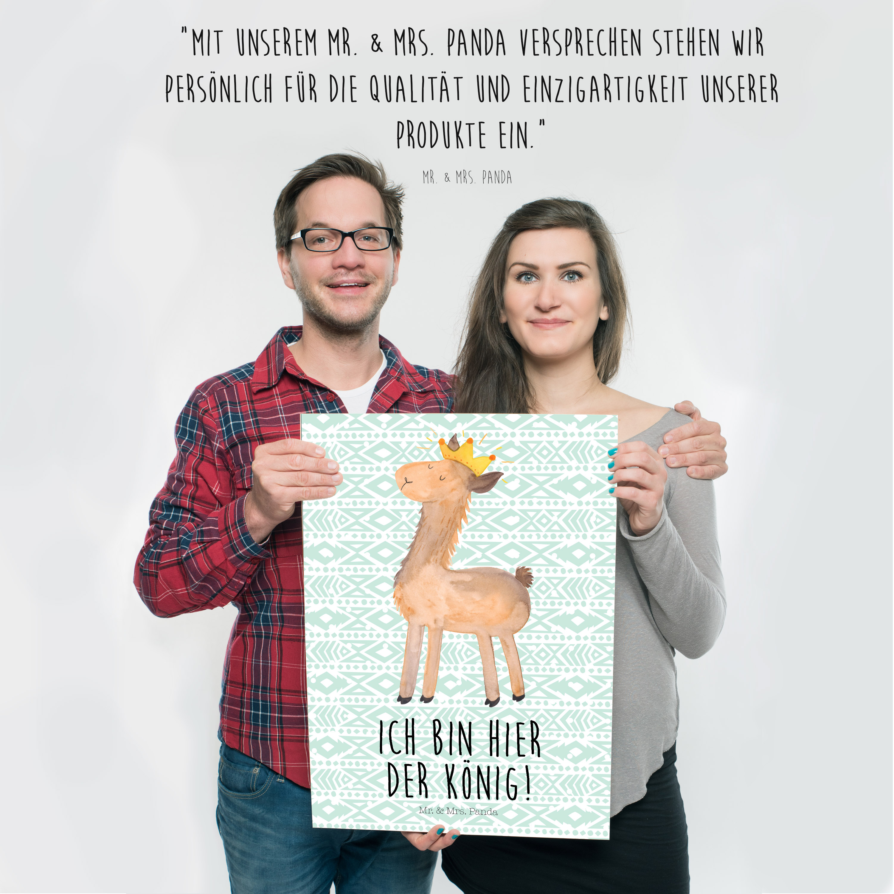 Poster Lama König