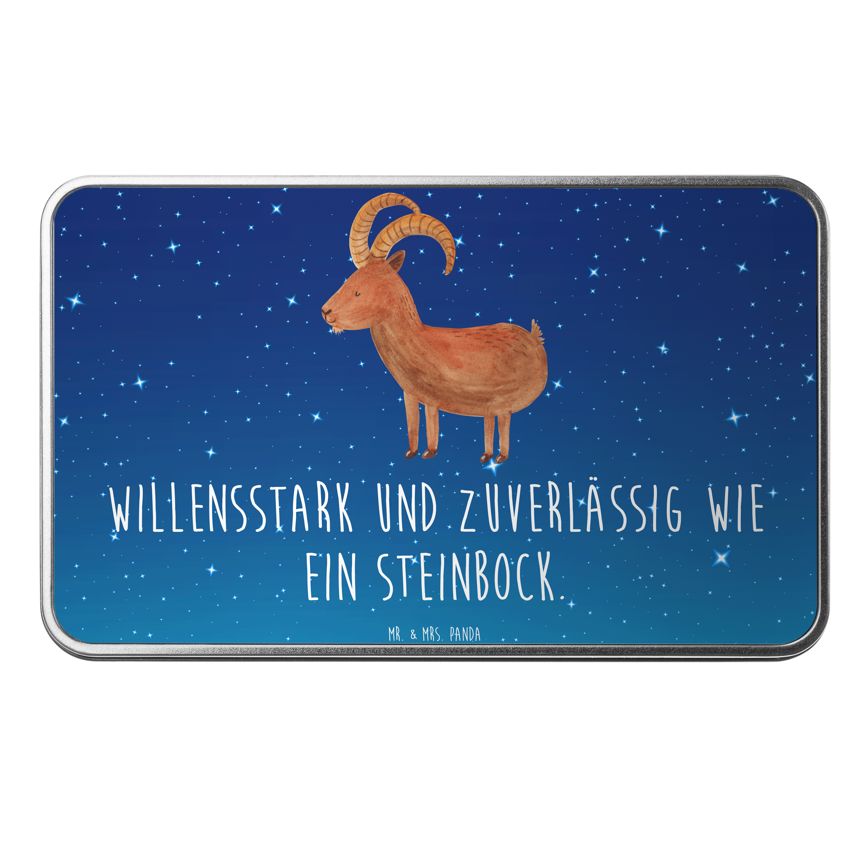 Metalldose rechteckig Sternzeichen Steinbock