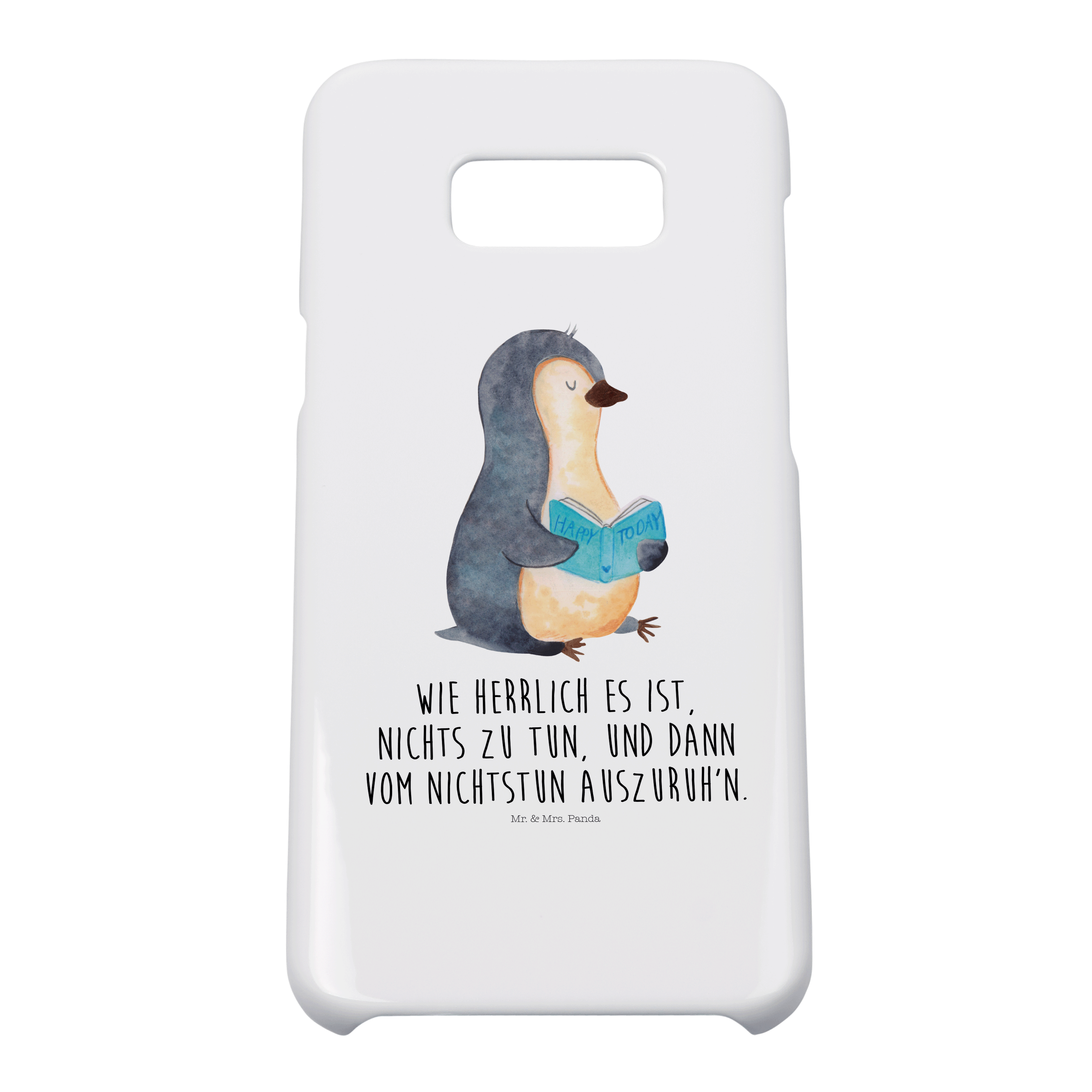 Handyhülle Pinguin Buch