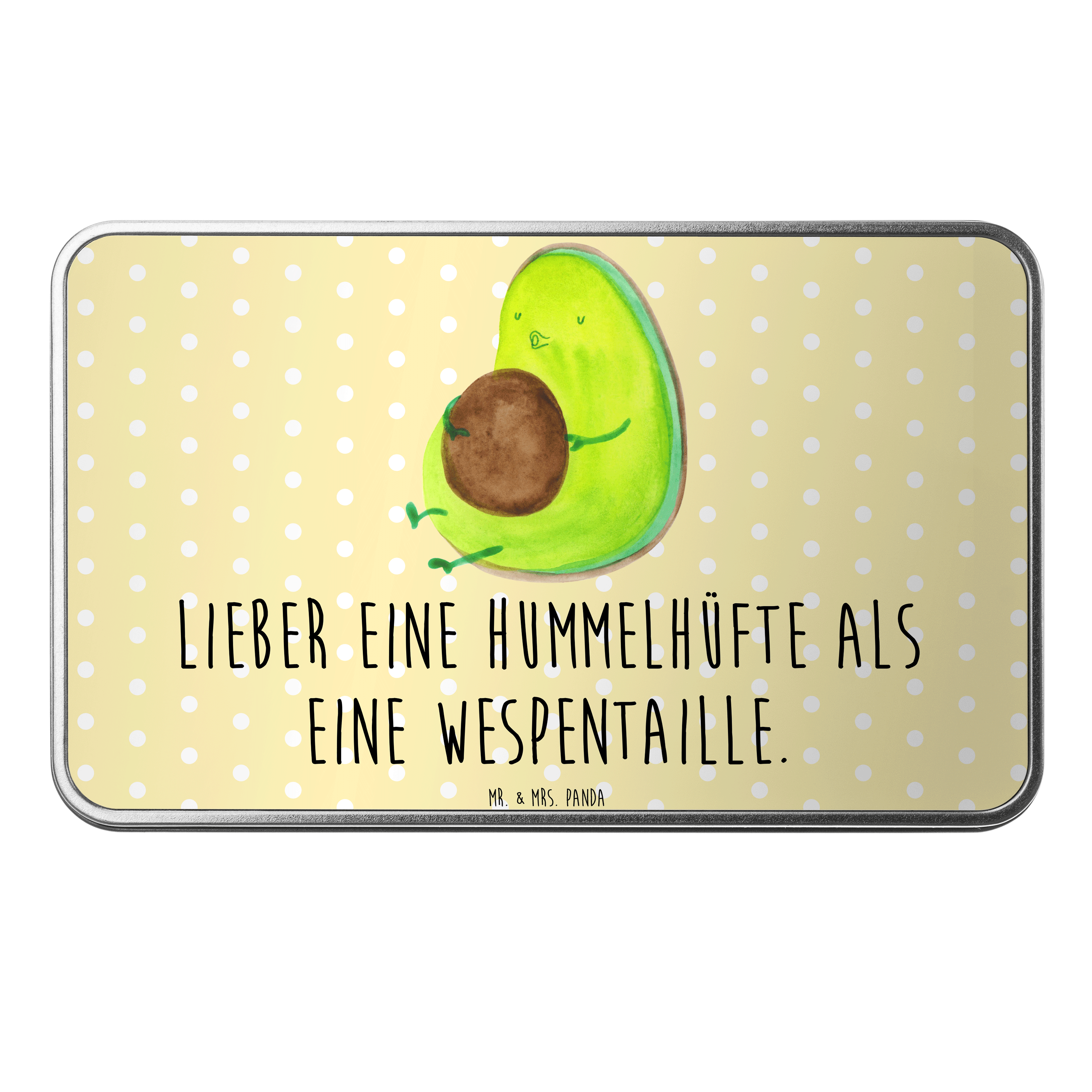 Metalldose rechteckig Avocado Pfeifen