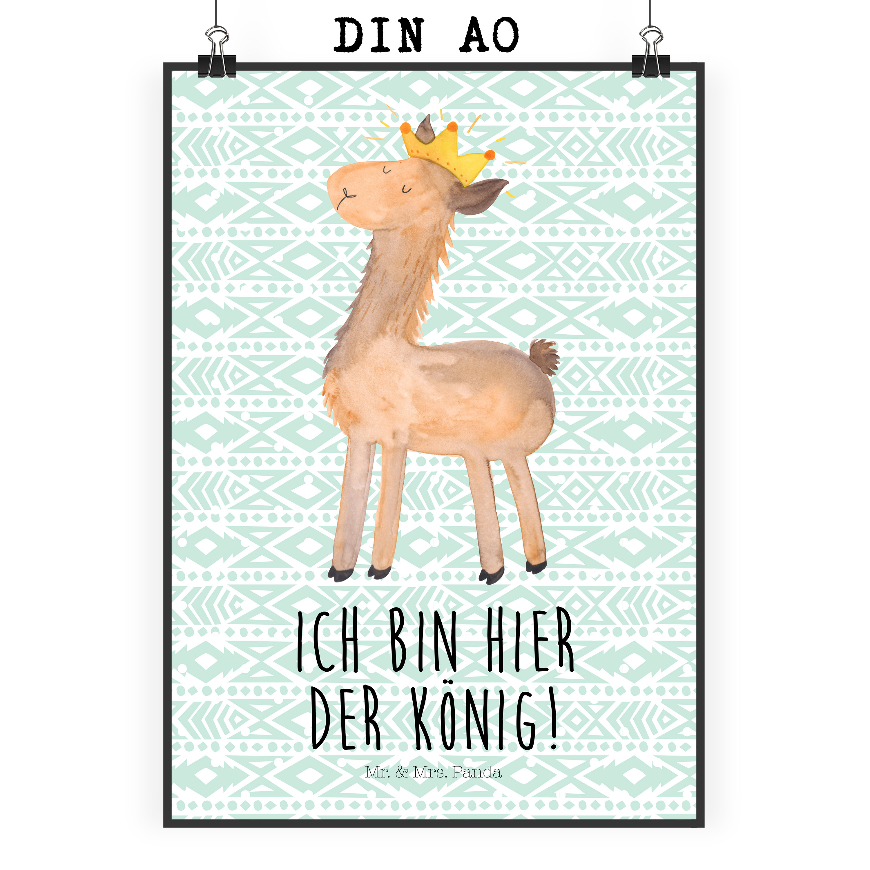 Poster Lama König