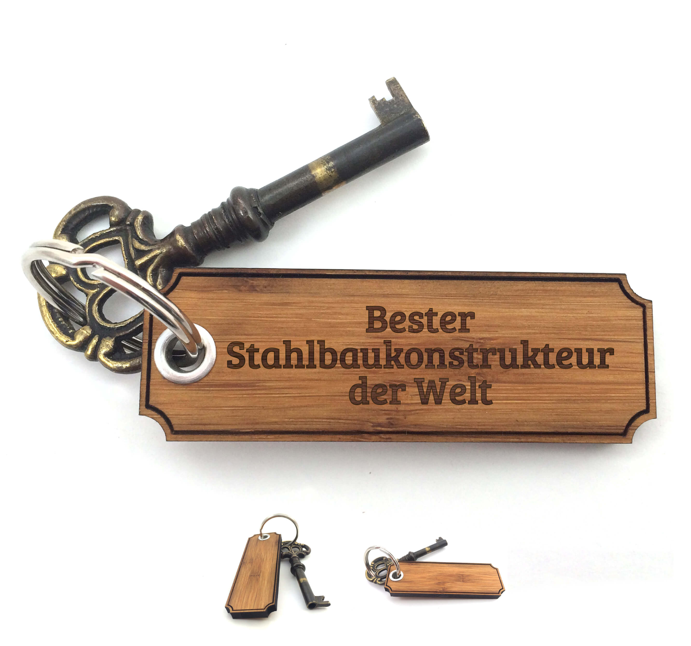 Schlüsselanhänger Stahlbaukonstrukteur - Geschenk Schenken Taschenanhänger Beruf - Bild 1 von 1