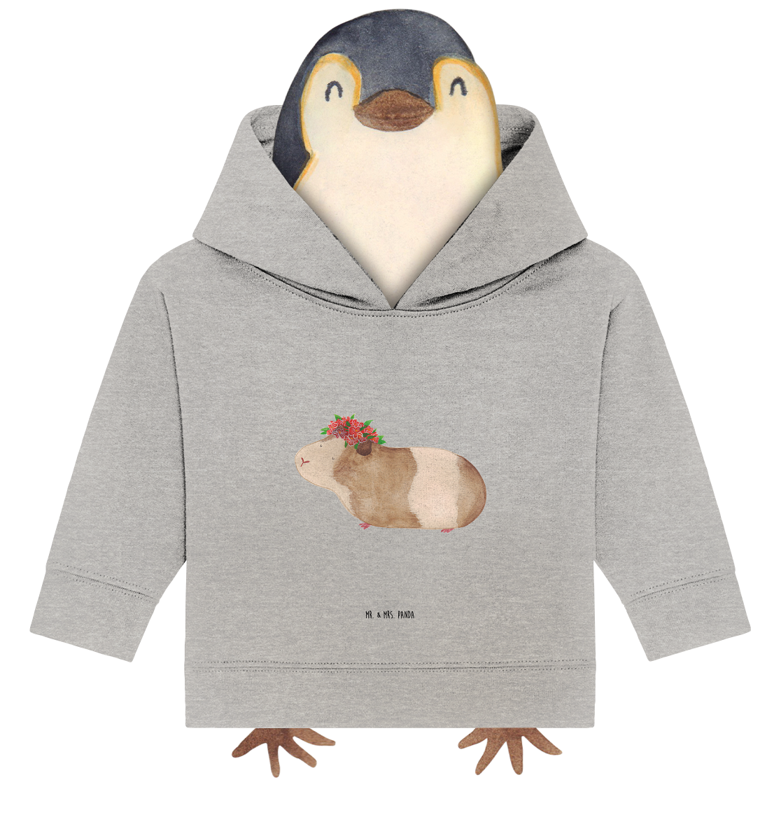 Organic Baby Hoodie Meerschweinchen Weisheit