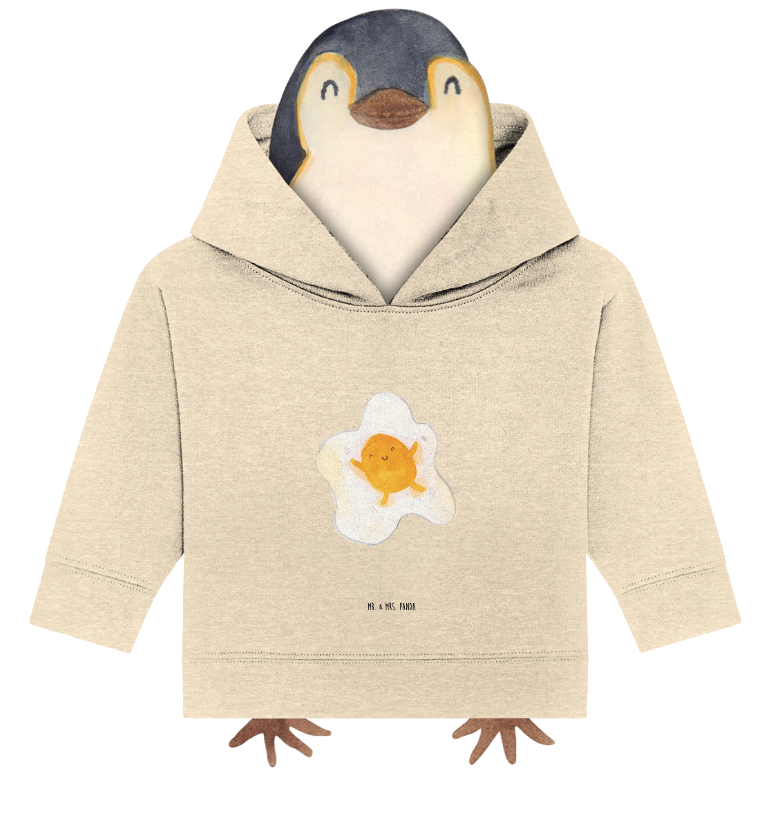 Organic Baby Hoodie Spiegelei Ei 12. - 18. Monat - Geschenk Liebe Baby Pullover