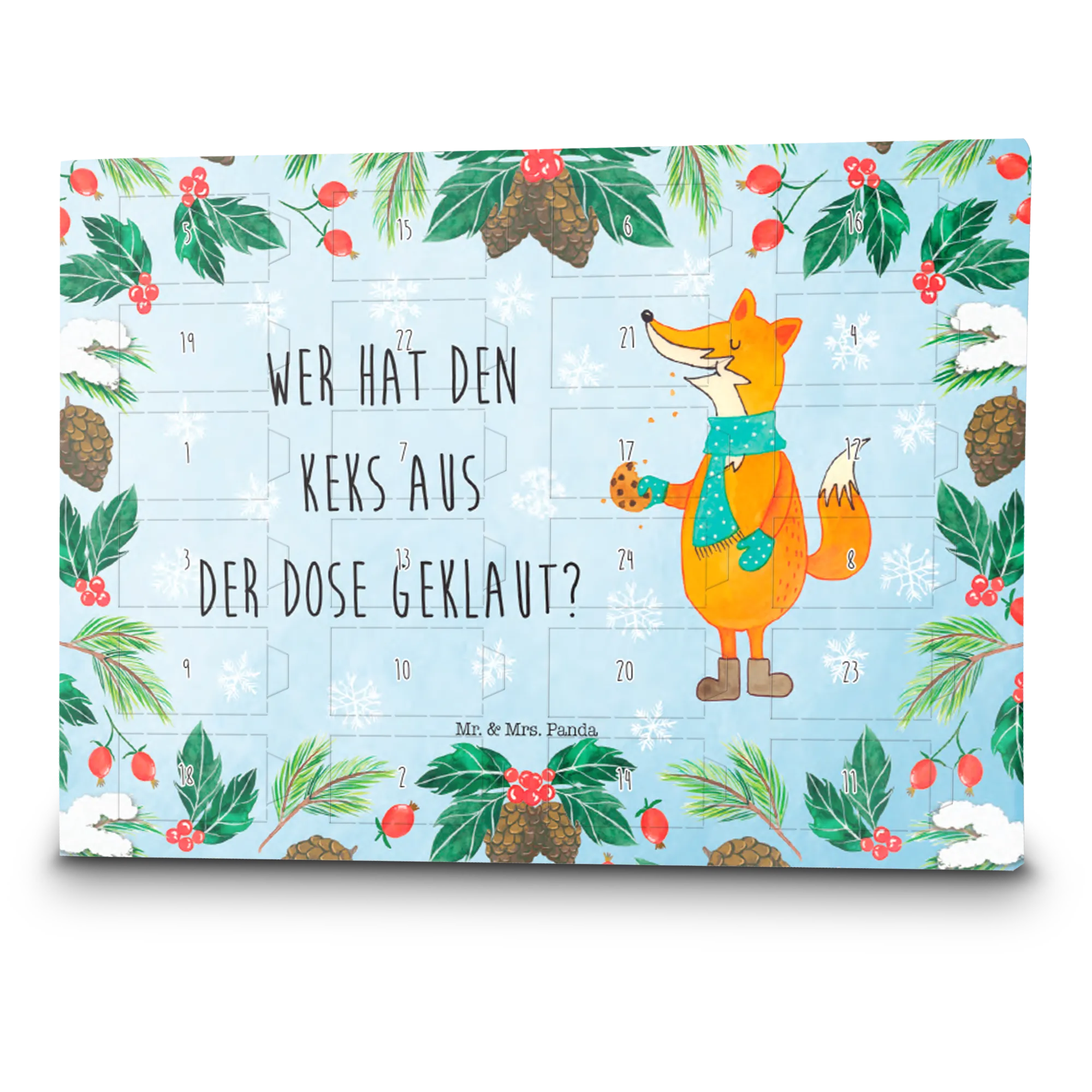 Markenschokolade Adventskalender Fuchs Keksdose