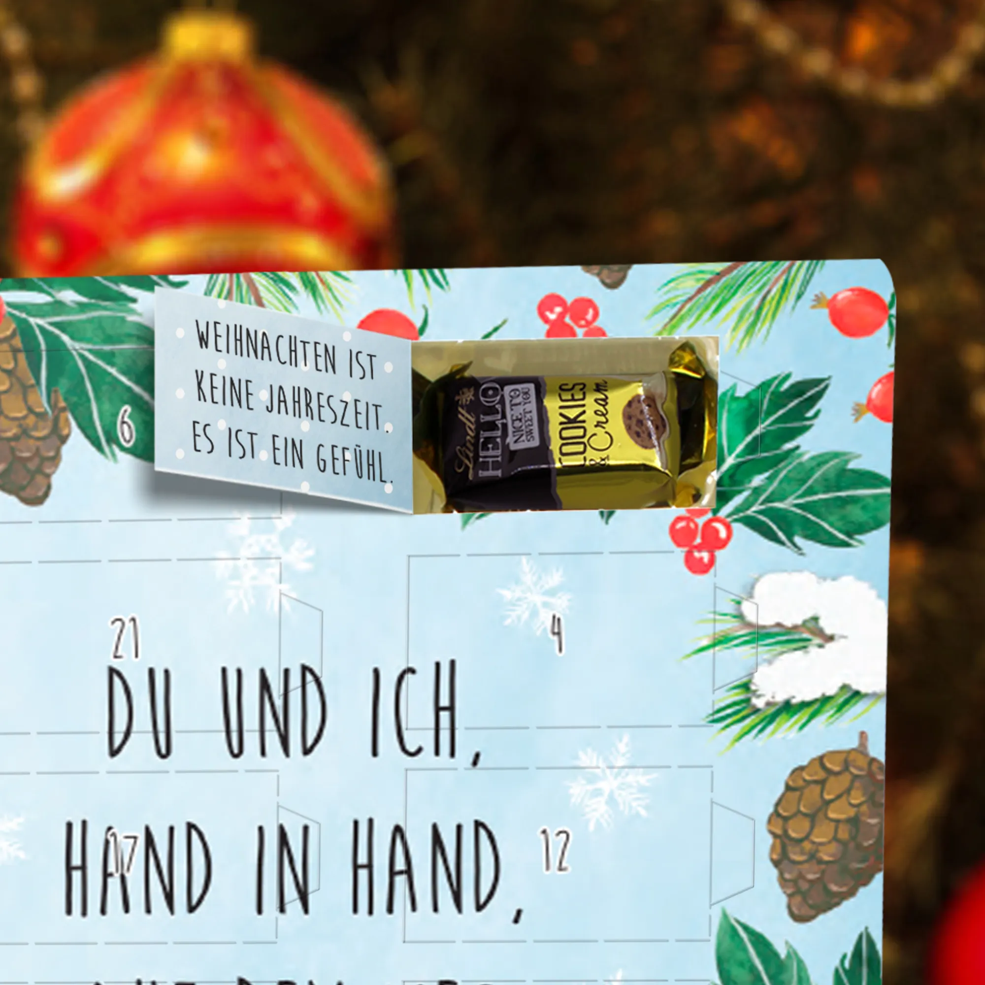 Markenschokolade Adventskalender Otter Glühweinstand