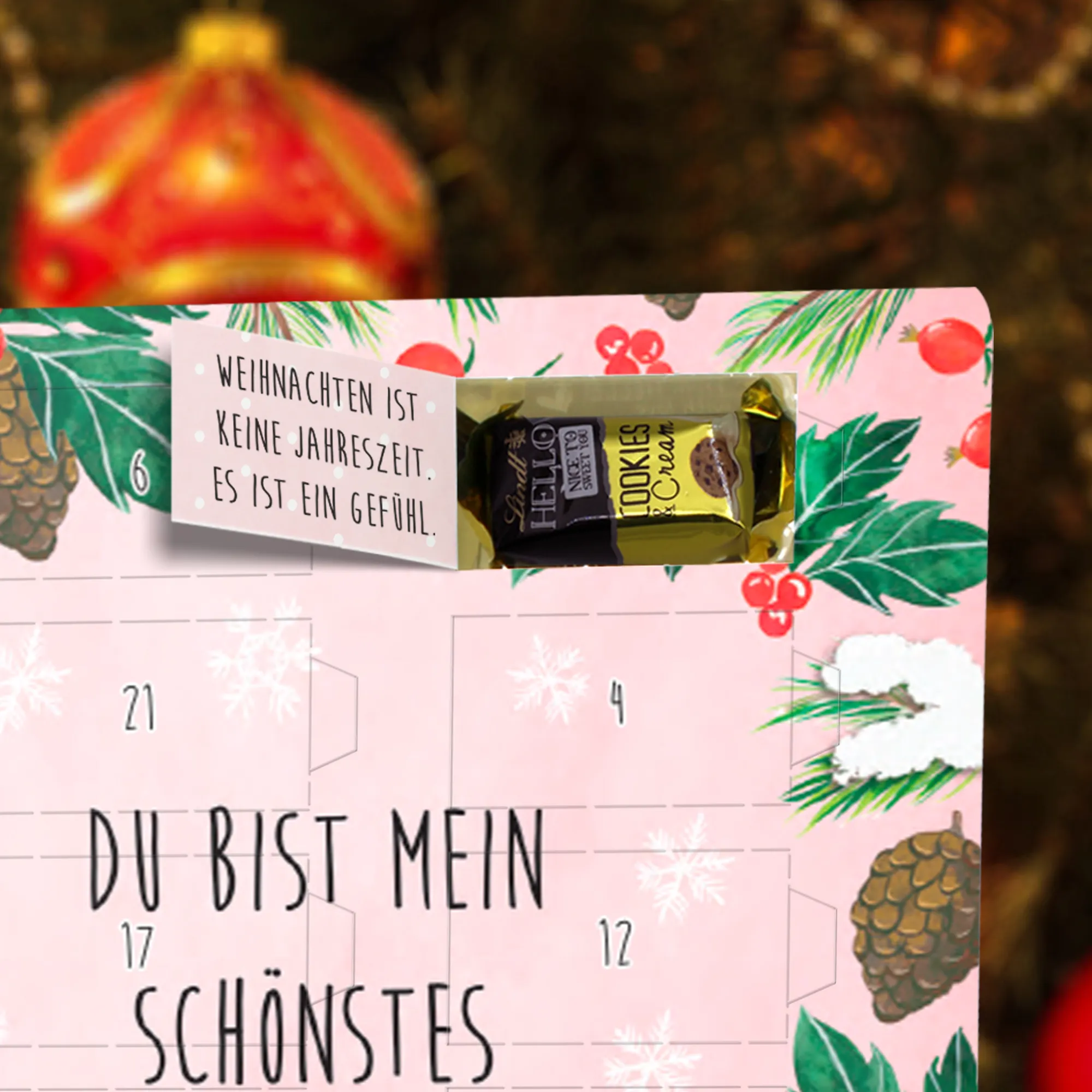 Markenschokolade Adventskalender Pinguin Weihnachtsgeschenk