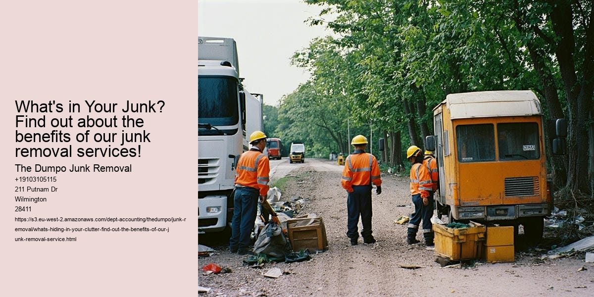 What's hiding in your clutter? Find out the benefits of Our Junk Removal Service!