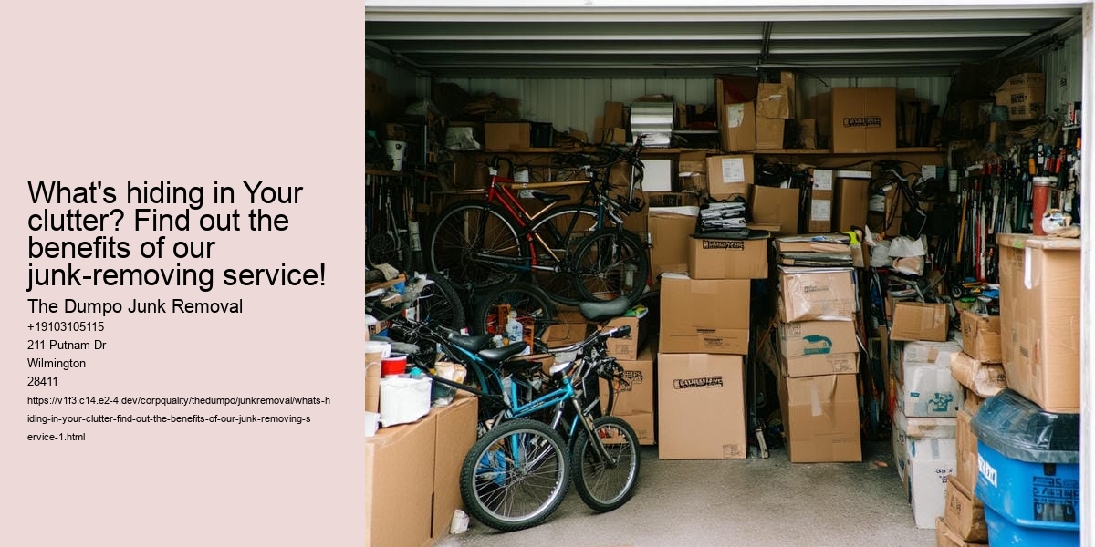 What's hiding in your clutter? Find out the benefits of our junk-removing service!