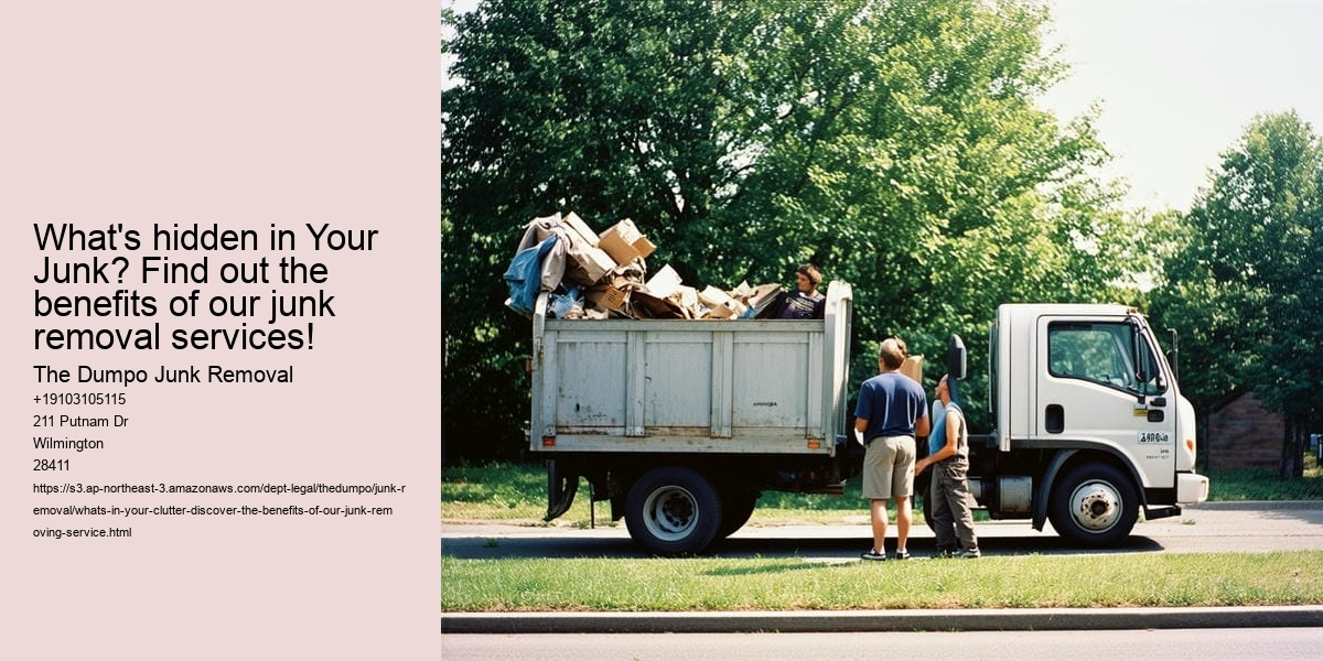 What's in your clutter? Discover the benefits of our junk-removing service!