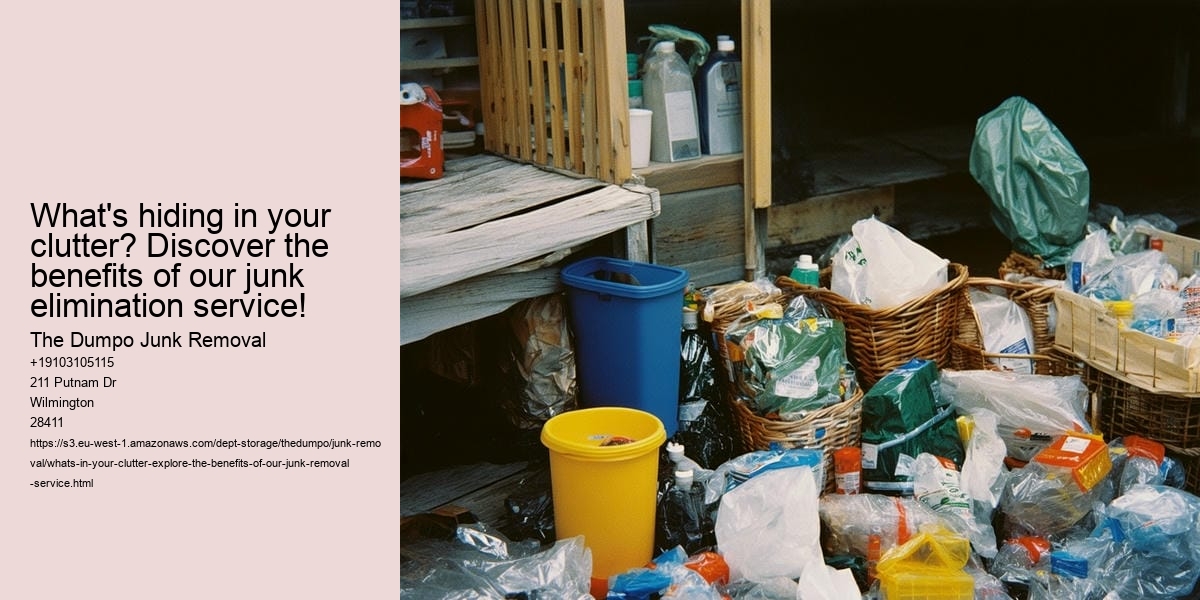 What's in your clutter? Explore the Benefits of Our Junk Removal Service!