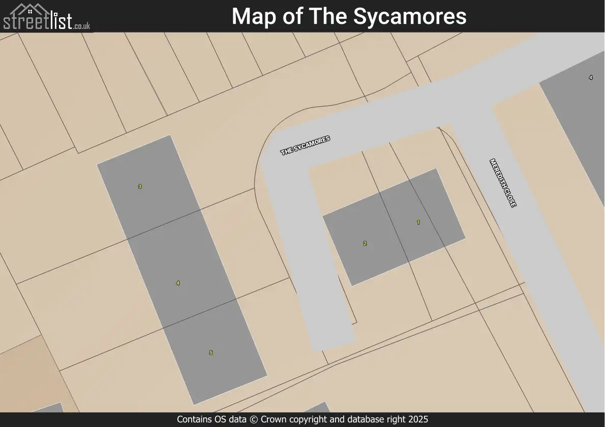 Map of The Sycamores