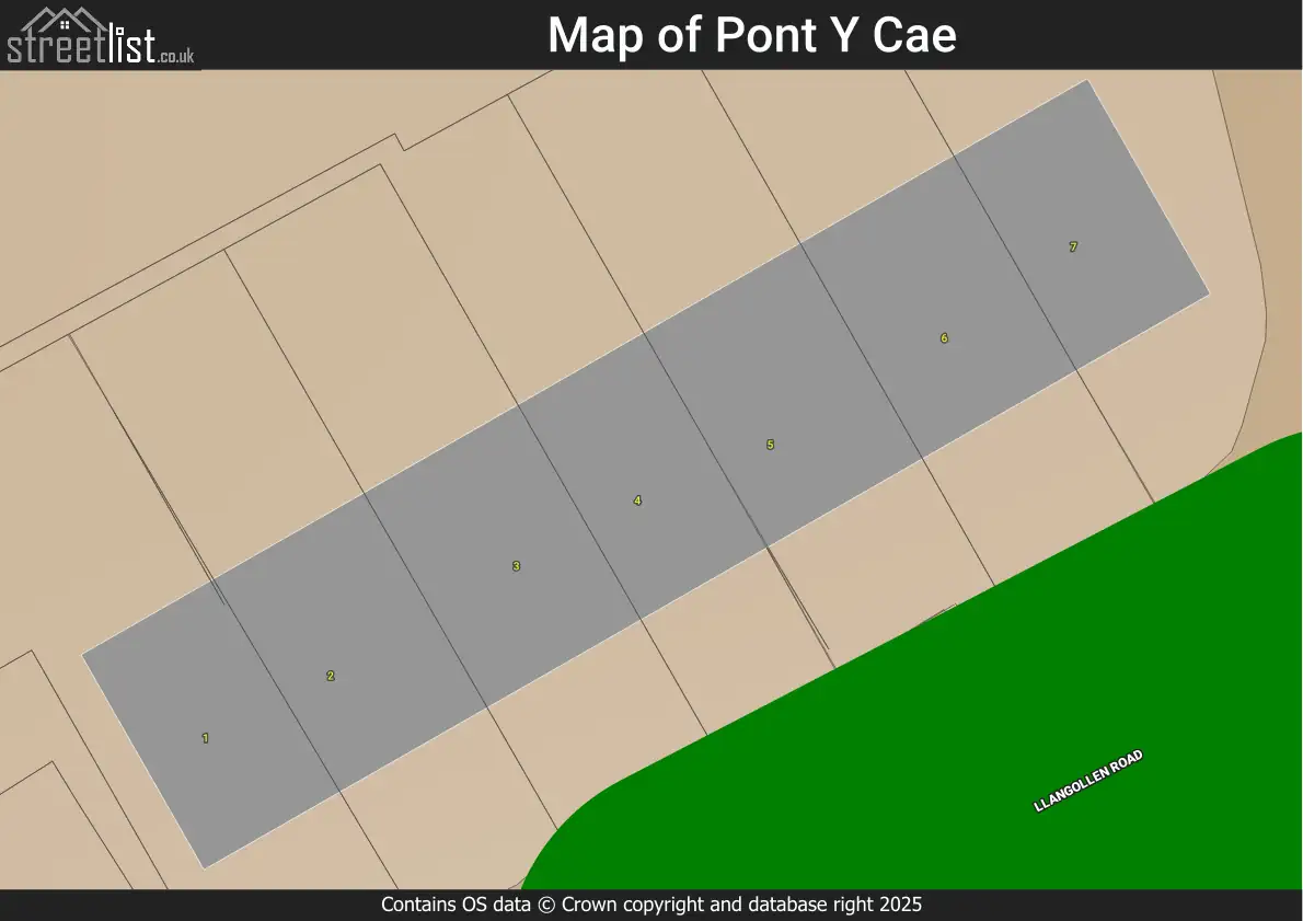 Map of Pont Y Cae