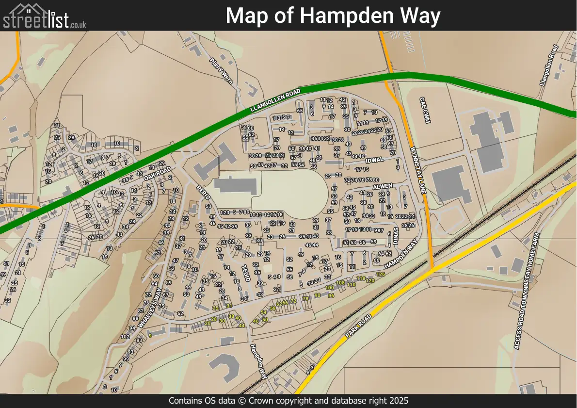 Map of Hampden Way
