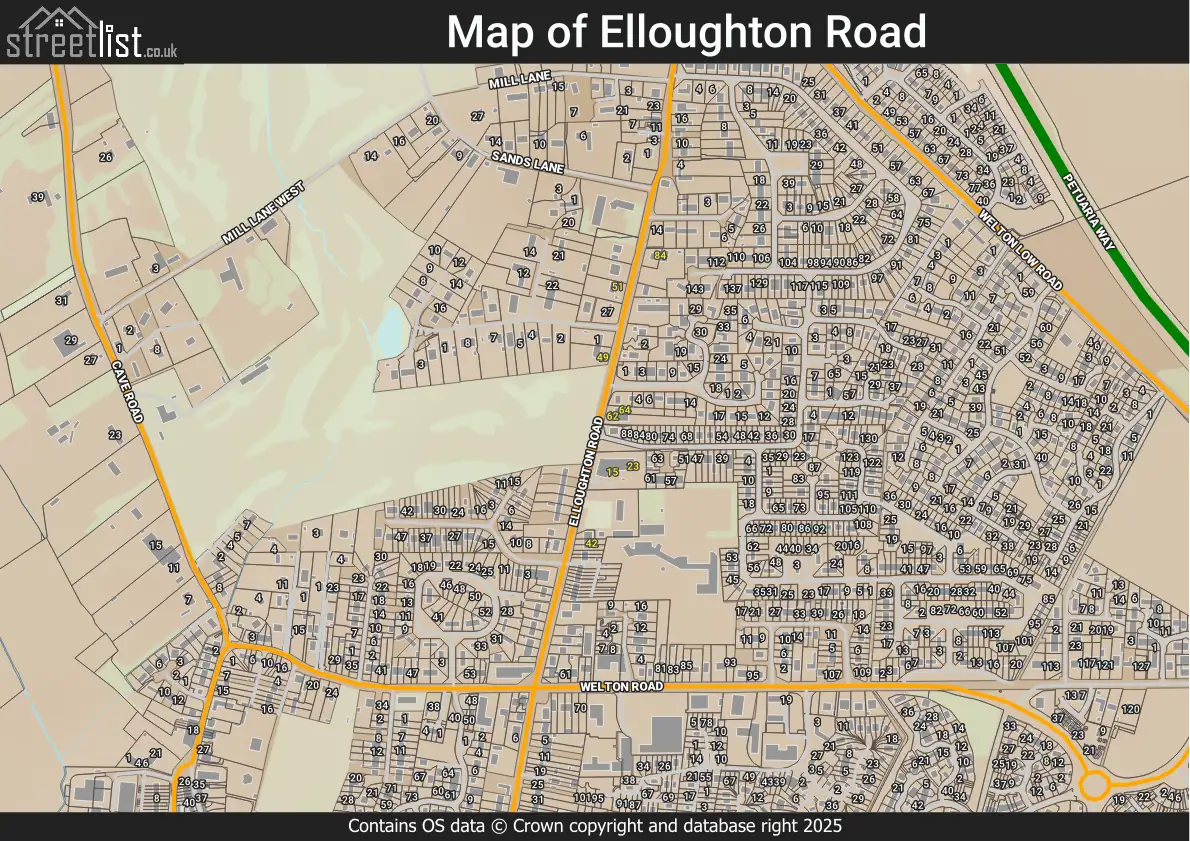 Map of Elloughton Road