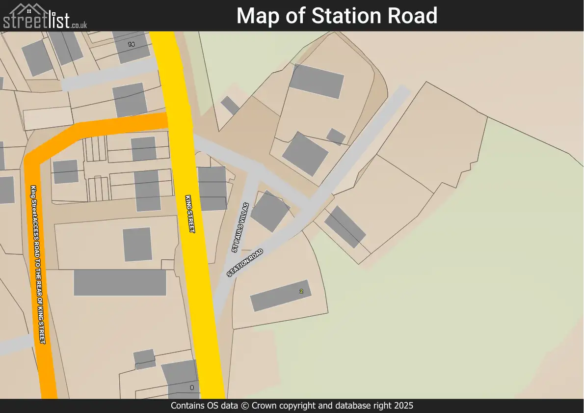 Map of Station Road