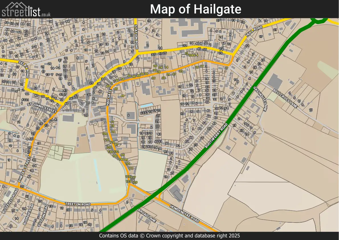 Map of Hailgate