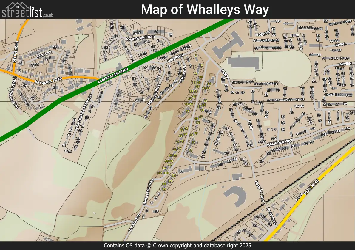 Map of Whalleys Way