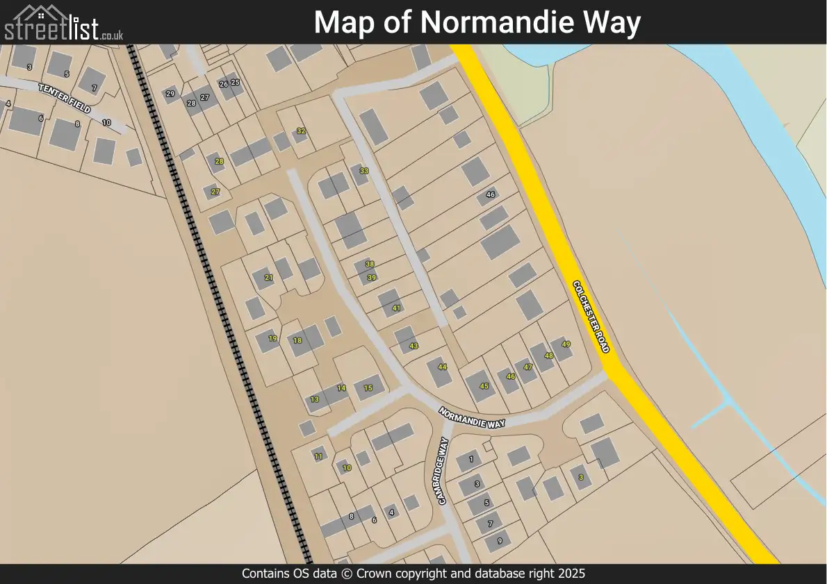 Map of Normandie Way