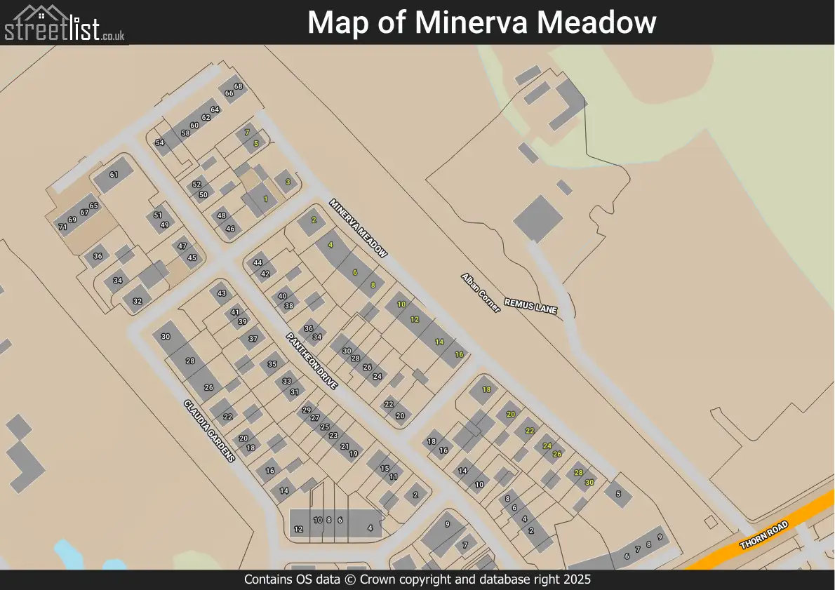 Map of Minerva Meadow