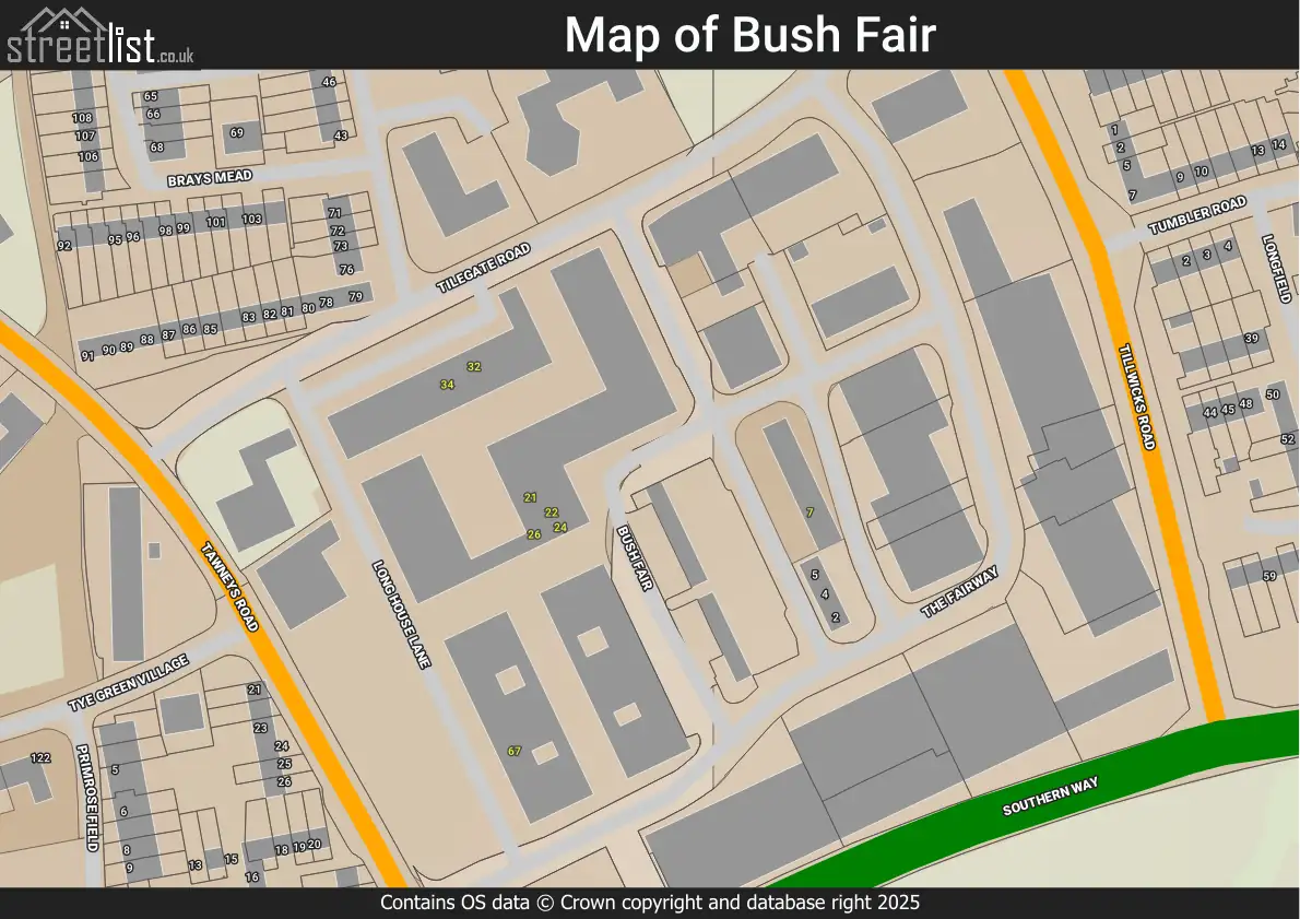 Map of Bush Fair