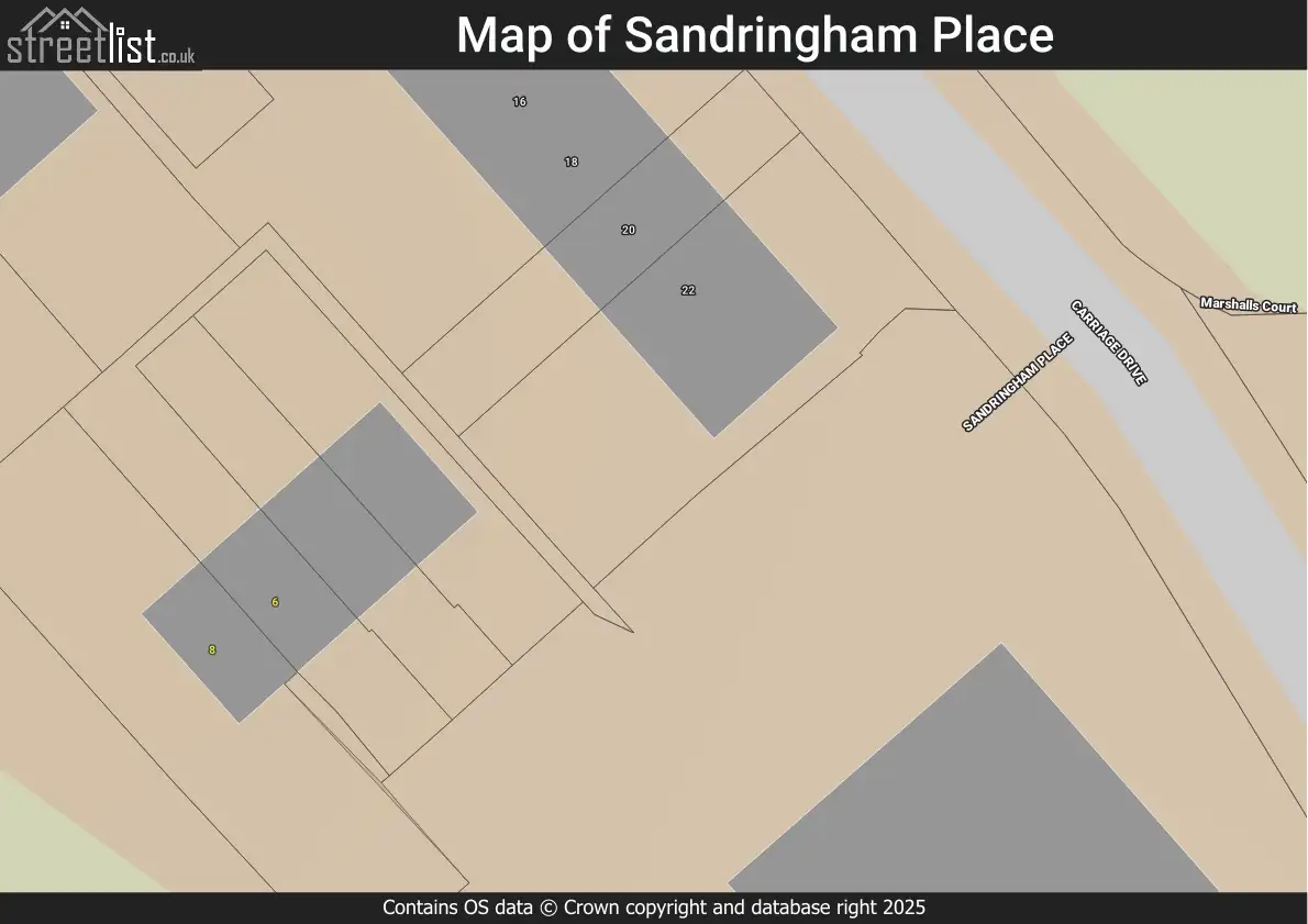 Map of Sandringham Place