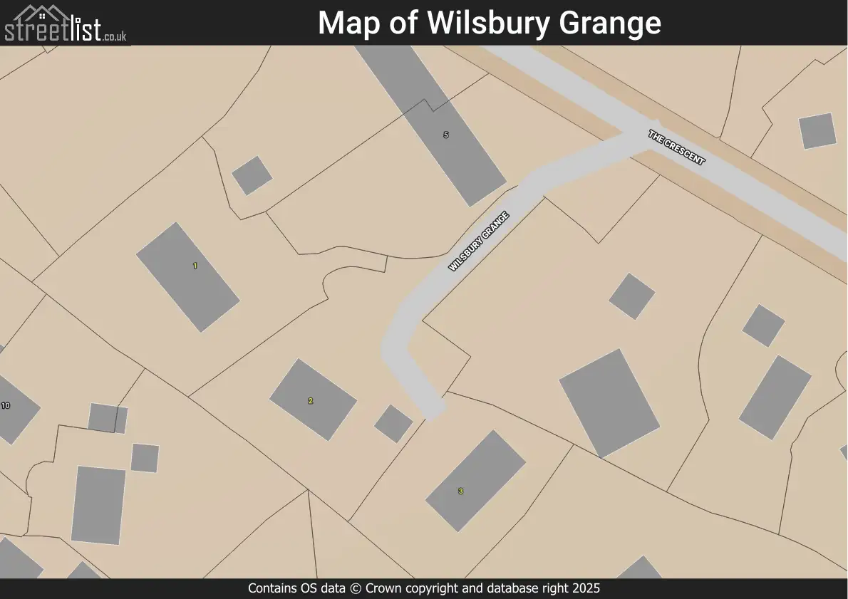Map of Wilsbury Grange