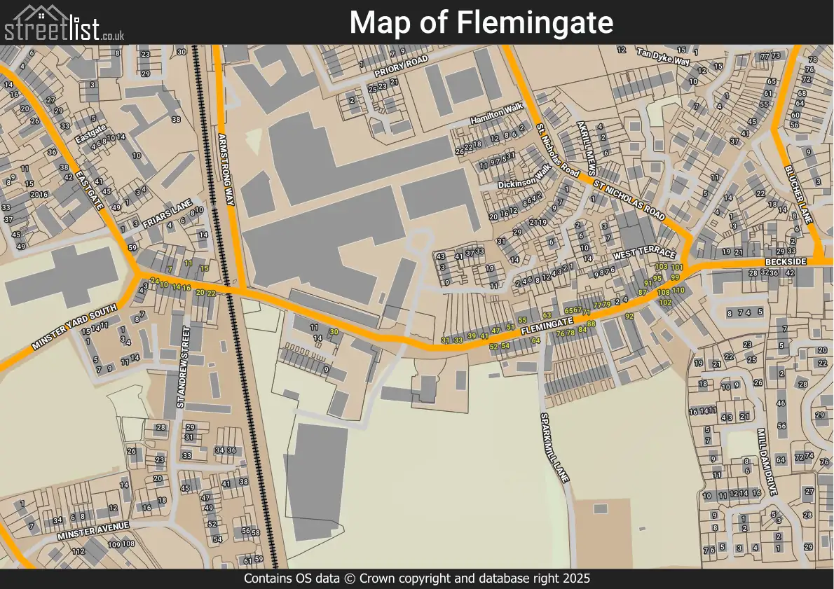 Map of Flemingate