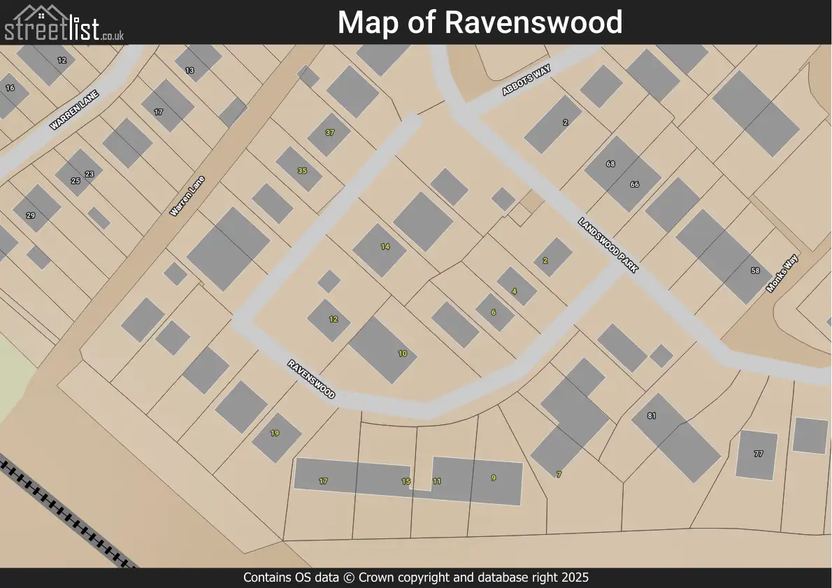 Map of Ravenswood