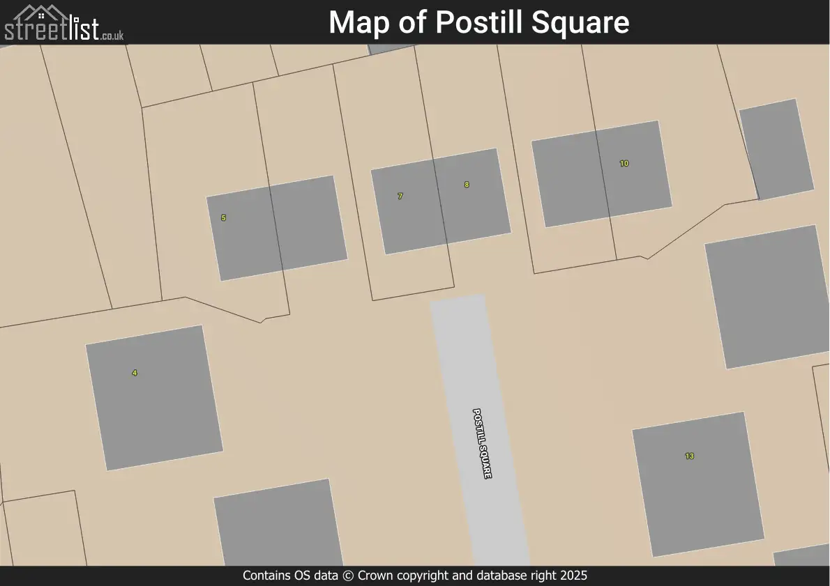 Postill Square, Bridlington, East Riding of Yorkshire | Street map ...