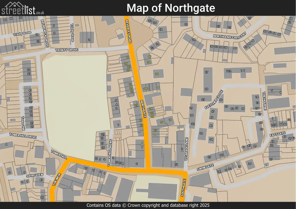 Map of Northgate
