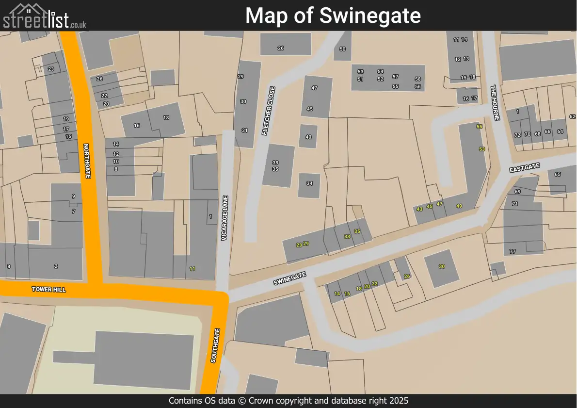 Map of Swinegate