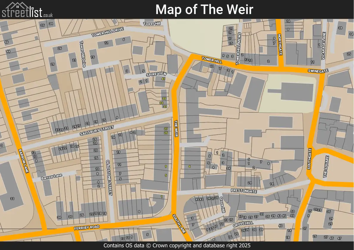 Map of The Weir