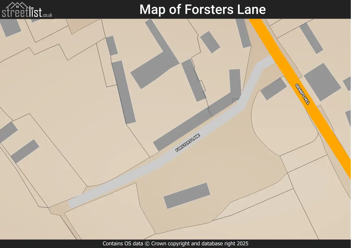 Map of Forsters Lane