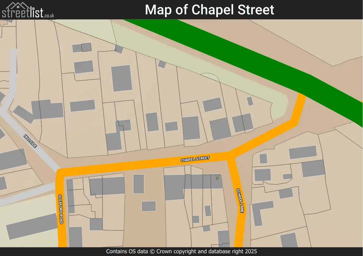Map of Chapel Street
