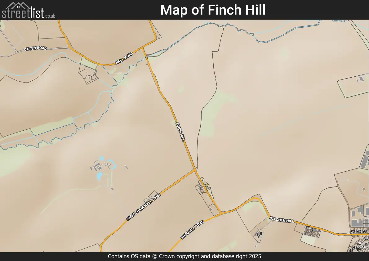 Map of Finch Hill