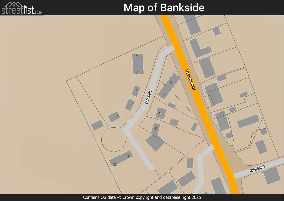 Map of Bankside