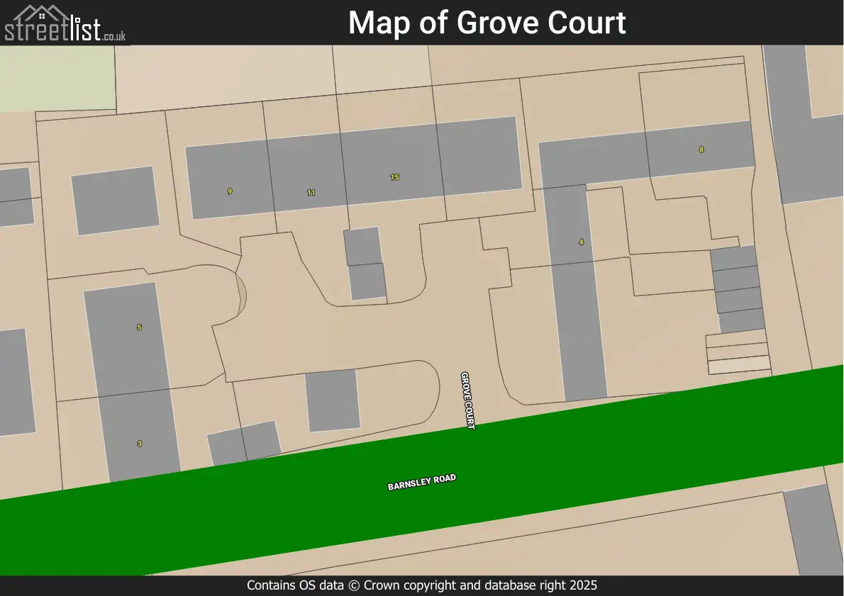Map of Grove Court